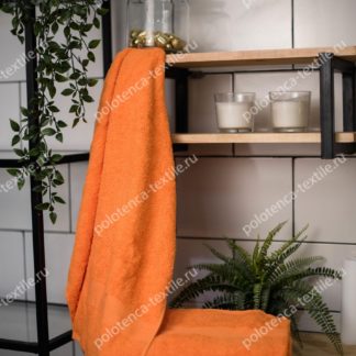 Полотенце махровое 40*70 Оранжевый