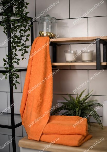 Полотенце махровое 100*180 Оранжевый